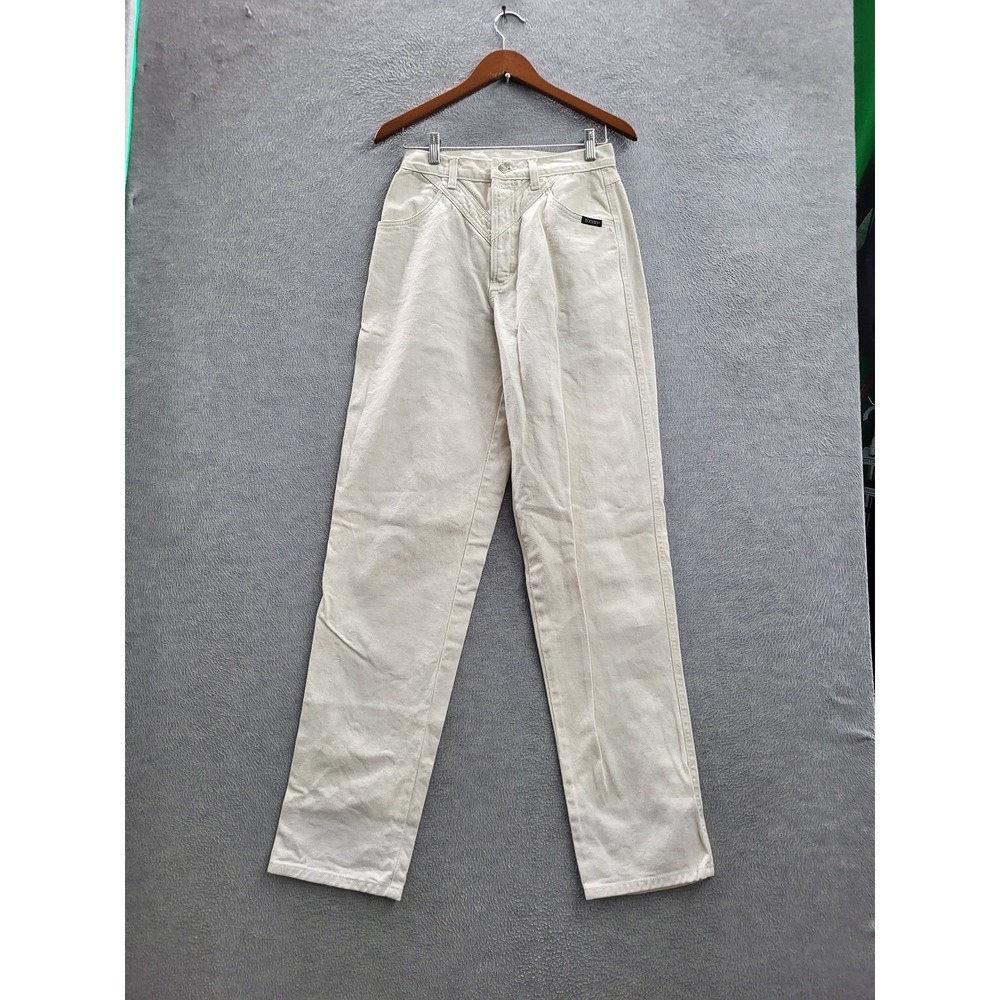 VINTAGE Rocky Mountain Clothing Co. Women Pants‎ 30X11 Cream Western Mom 34"